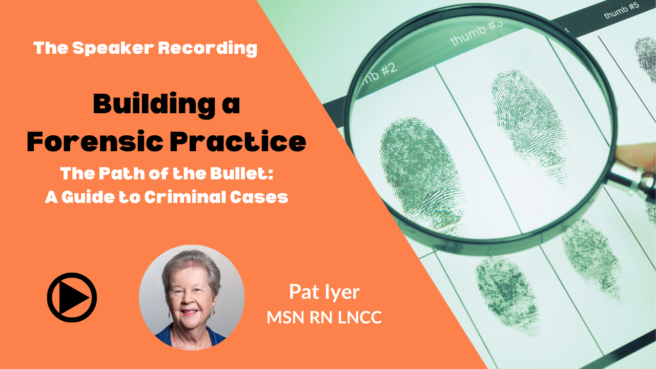 Building a Forensic Practice - Pat Iyer