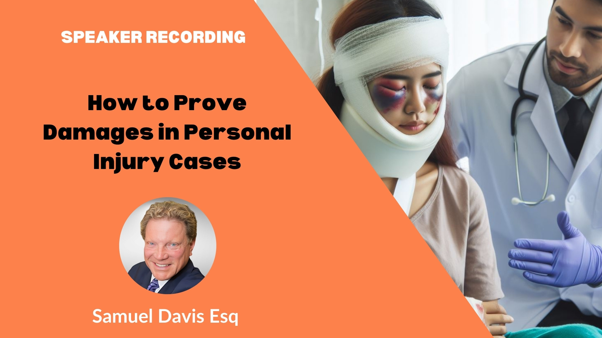 Samuel Davis - How to Prove Damages in Personal Injury Cases