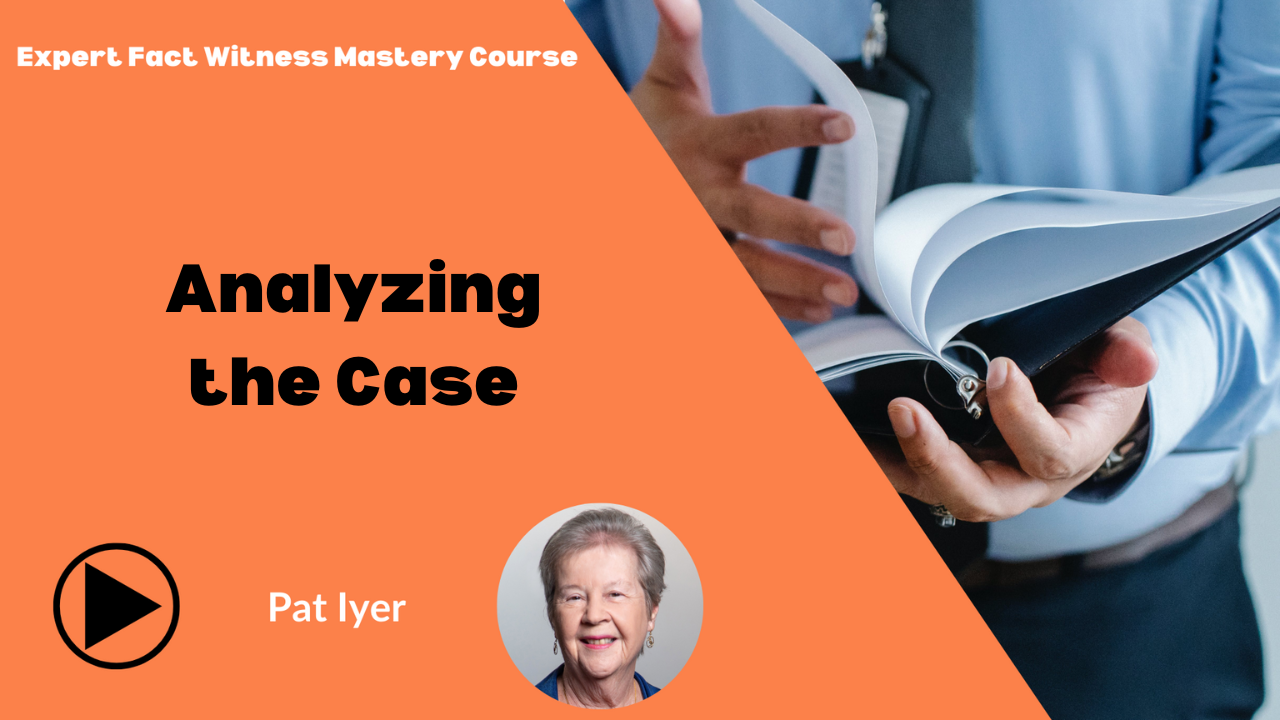 Expert Fact Witness Mastery - Analyzing the Case - C1-1