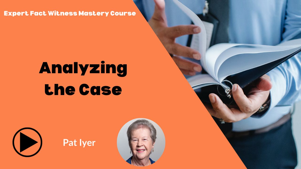 Expert Fact Witness Mastery - Analyzing the Case - E1-1