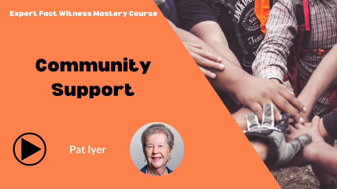 Expert Fact Witness Mastery - Community Support - E4