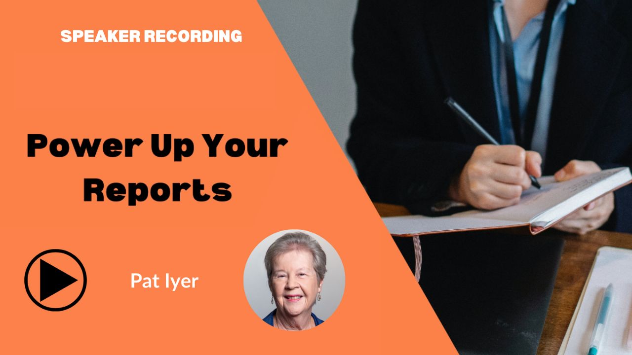 Pat Iyer - Power Up Your Reports