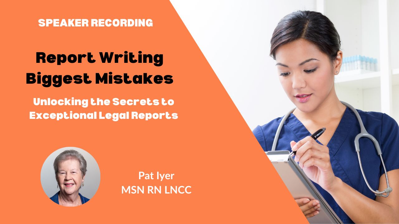 Pat Iyer - Report Writing Biggest Mistakes