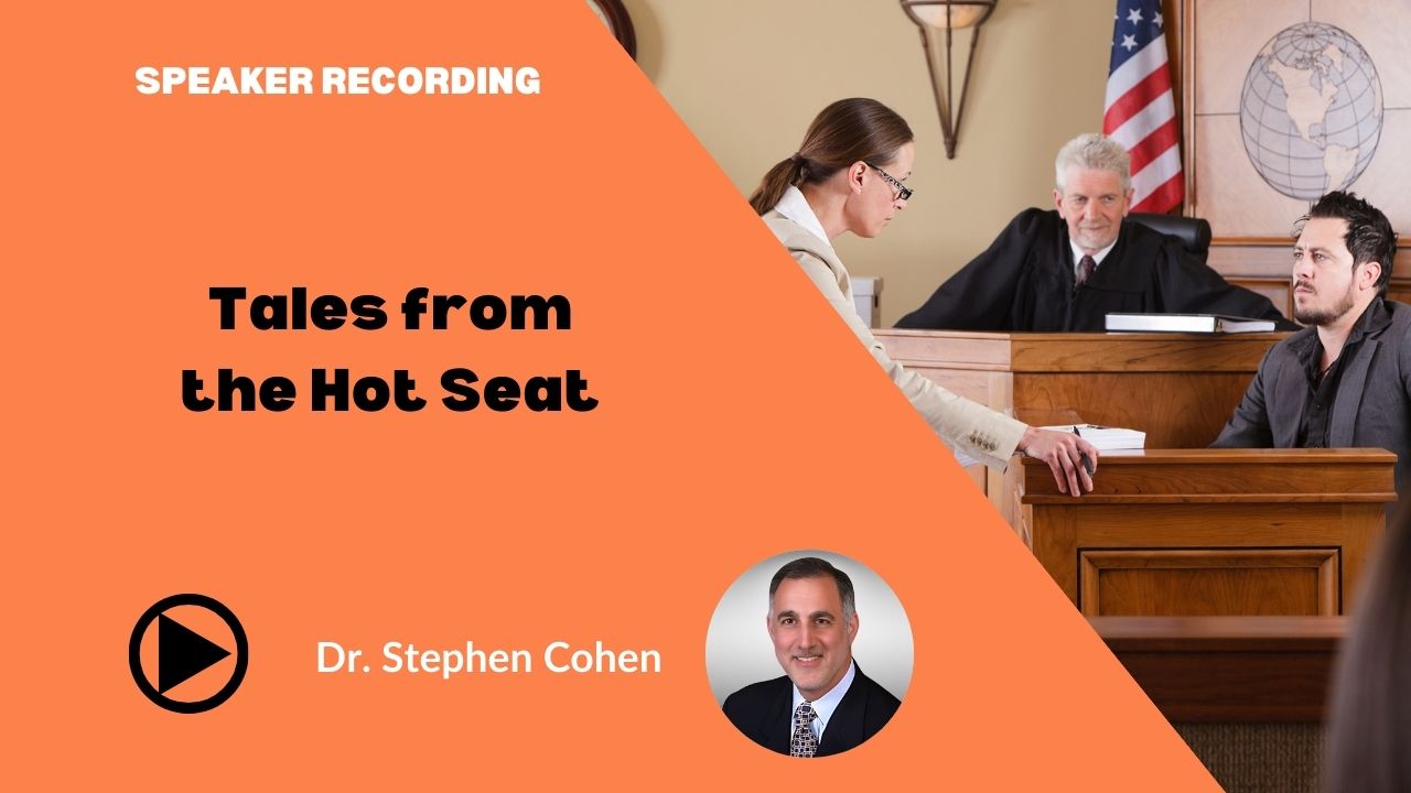 Dr. Cohen - Tales from the Hot Seat